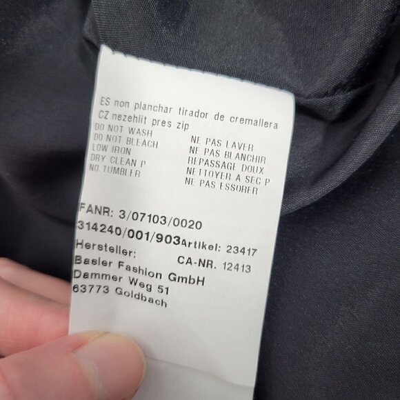 Basler Women's Animal Print Blazer/Jacket Faux Leather Accents Size EU42 (XL) - Picture 13 of 13